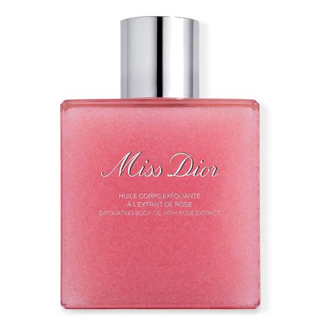 miss dior exfoliating body oil